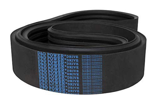 D&D PowerDrive КЪЛБО-19-9751B52/07 Клиновой колан с пръстени, Дължина 55 см, ширина 0,62 инча