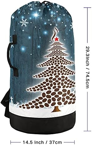 Чанта за дрехи с Снежинками под формата на елхи, Тежка Раница за дрехи с плечевыми ремъци и дръжки, Пътна чанта за дрехи