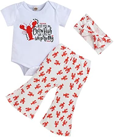 Xbgqasu За момичета от 2 години, Облекло за бебета момчета и момичета за Деня на Благодарността, Разкроена комплекти