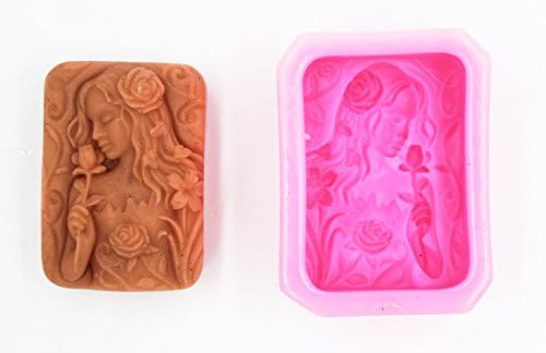 Розовото Момиче 0982 Занаят, Изкуство Силиконова Форма за Сапун Занаятчийски Форми на САМ Формата за ръчно изработени
