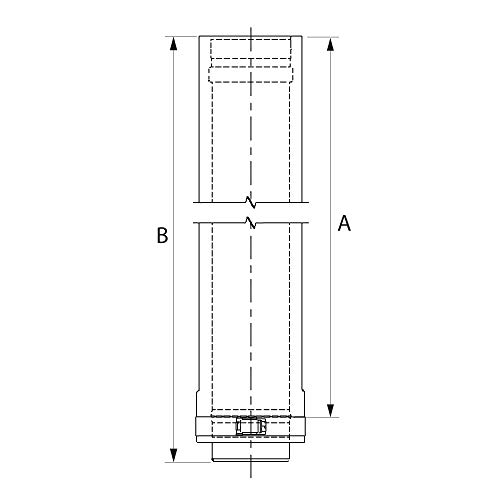 DuraVent W2-1809 Дължина на вентилационни отвори двустенни 18 см от серията FasNSeal