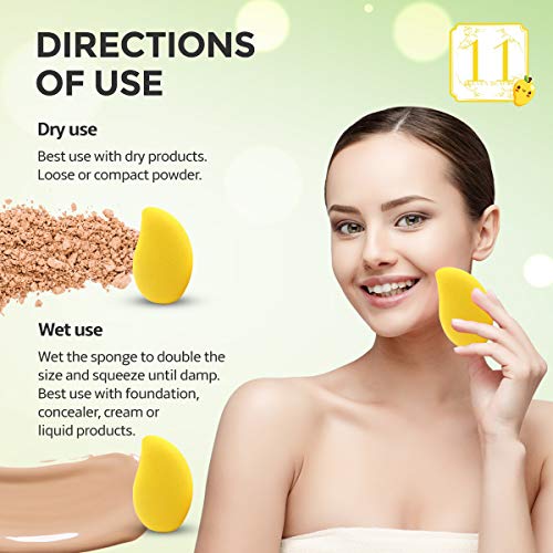 Смесител за Бисквити за грим Mango Beauty - За течности, Прах, Сметана