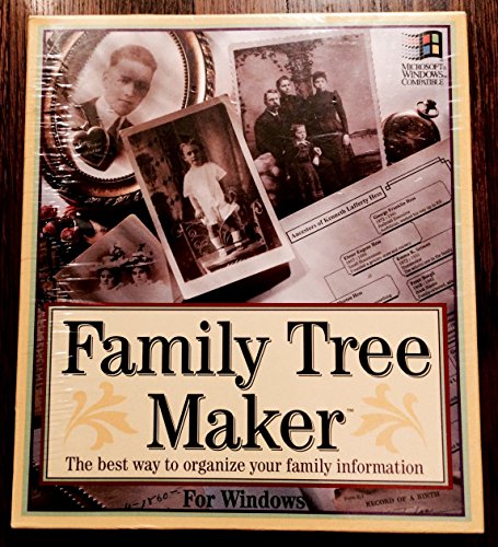 Family Tree Maker на Windows - Съвместим с Win 3.1 - 3,5 флопи диск - 1993 година на издаване