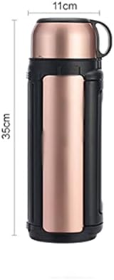 Двуслойни вакуум термос TWDYC, телескопична дръжка, удобен за переноске, подходящи за дома и на улицата, 1,8 л (цвят: жълт)