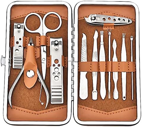 SLSFJLKJ Ножици, нокторезачки, Определени от Неръждаема Стомана, 12 Предмети, Инструменти За Маникюр, Педикюрный Нож,