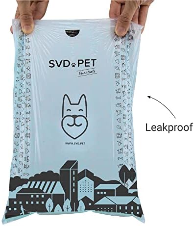SVD.Пакети за какашек на домашни кучета, 120 Торбички за кучешки какашек без мирис, с държач на торбата за боклук и са
