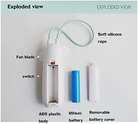 Мини USB Вентилатор DULPLAY, Персонален вентилатор, Мини-Ръчно фен, led Осветление, Охлаждащ USB батерия за студентски
