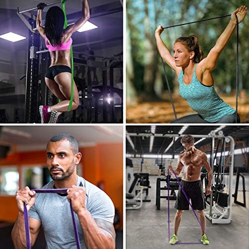 TheFitLife Резистивен бандажи за стягане - Бандажи за допълнителни упражнения, Бандажи с дълги тренировочными вериги за разтягане на тялото, пауэрлифтинга, фитнес трен?