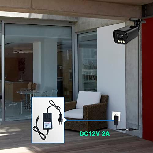 Vanxse® Ac-Dc 12v 2000ma 2a Захранване за ВИДЕОНАБЛЮДЕНИЕ за Дома Системи за видеонаблюдение с камера на Сигурността