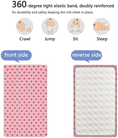 Чаршаф за легло в розово тема, Стандартен Чаршаф за матрак на детско креватче от Ултра Мек материал-Детска Чаршаф за