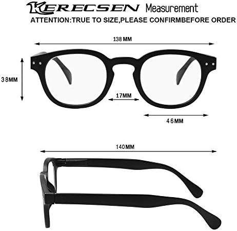 Очила за четене, комплект от 5 качествени модни очила за четене на пролетта панти за четене (5 опаковки с различни цветове, 4,00)