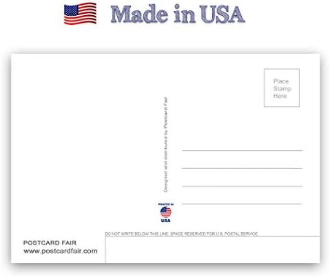 Набор от пощенски картички с карта Мисури от 20 еднакви картички. Пощенски картички с карта на щата на МО. Произведено