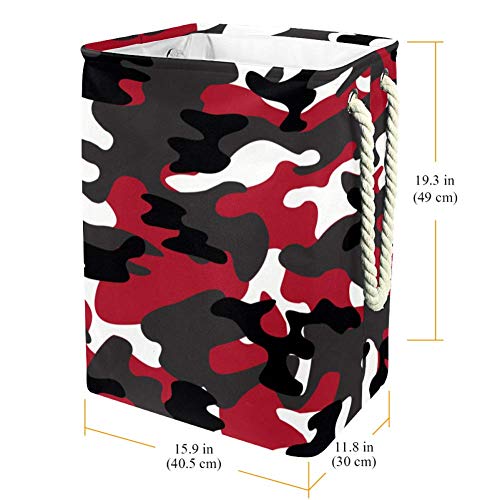 Кошница за съхранение с Червено Камуфляжным Фигура на Войник, Водоустойчив Кошница за дрехи-Складное Кофа за съхранение