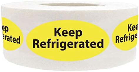 Етикети за съхранение в хладилник, 0,75 x 1,5 инча Етикети за съхранение в хладилник за аптеки, Аптеки точки, предупредителни