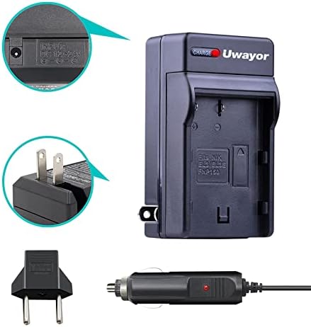 Uwayor 2 комплекта батерии EN-EL3e и зарядно устройство за цифровите огледално-рефлексни фотоапарати Nikon D50, D70, D70s, D80, D90, D100, D200, D300, D300S, D700