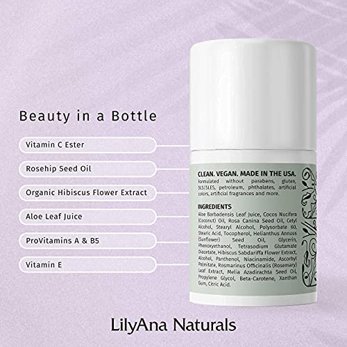 Крем за очи LilyAna Naturals 1,7 грама и крем за очи с витамин С на 1 унция В пакет - против Стареене витамин С за вашите