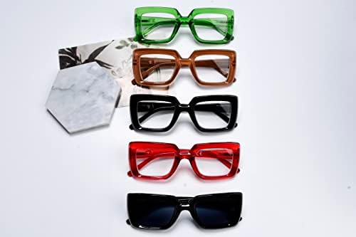 Eyekepper Дизайнерски Очила за четене в 5 опаковки за жени, Стилни Ридеры