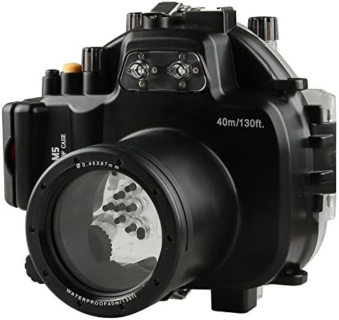MEIKON 130ft 40 м Подводен Водоустойчив Корпус Камера Калъф за Olympus E-M5 Камера + 12-50 mm Обектив