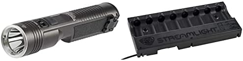 Акумулаторна фенерче Streamlight 78101 Stinger 2020 със зарядно устройство 120 vac / 12 vdc, с 1 собственик, черен и защитени литиево-йонна USB-зарядно устройство 20221 SL-B26 на 8 устройства, ч