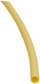 X-DREE Polyolefin пожароустойчива тръба жълто на цвят, с вътрешен диаметър 1 м 0,06 инча за ремонт на тел (Tubo ignífugo de poliolefina против diámetro interno 1 м 0,06 мл. De color amarillo para reparación de cables
