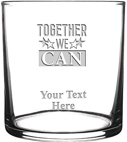 Персонални Чаши за напитки, съвместна работа Заедно Можем да Изрежеш на Коктейлна Чаша с Потребителски текст Чудесен