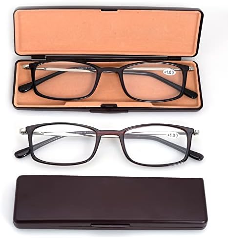 3 опаковки синьо-екранировка на очила за четене TR90 ултра-тънки слънчеви очила Компактни плоски сгъваеми преносими ридеры