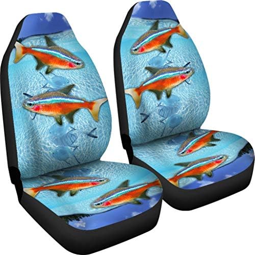 Седалките за столчета за автомобил с неонови осветена принтом Tetra Fish От Pawlice