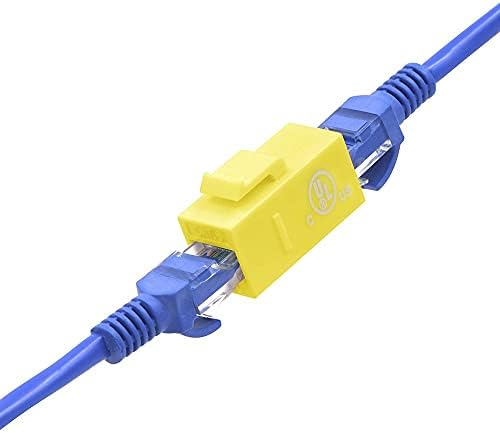 Включен в списъка на UL VCE Комплект от 15 комплекти син + червен + жълт connector CAT6 Keystone и 5 комплекта черно