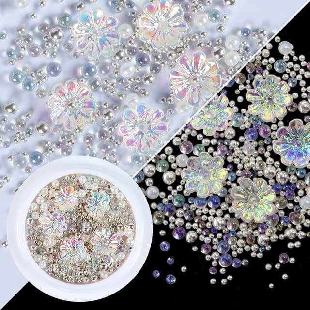 AB Цвете Butterfly Crystal Скъпоценни Камъни 3D Нокти Планински Кристал Разход на Перли и Метални Топчета Дизайн за направи