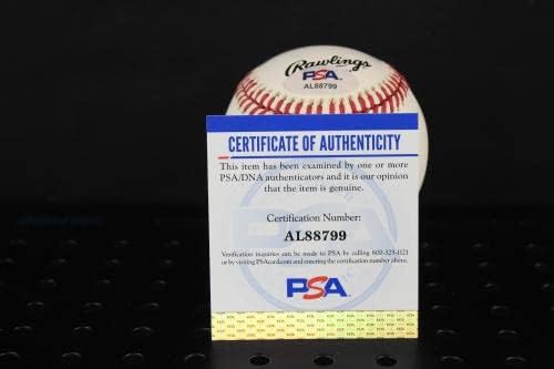 Ърни Банкс Подписа Бейзболен Автограф Auto PSA/DNA AL88799 - Бейзболни топки с Автографи