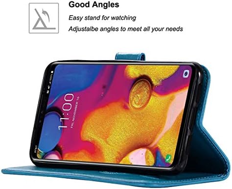Калъф Sidande за LG V40, една Чанта-портфейл за LG V40 ThinQ 2018 г. съобщение, с държач за карти, [Каишка за китката]