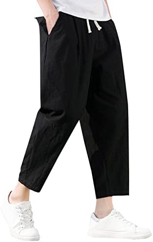 MIASHUI Керамични Мъжки Чехли Пролет-Лято Ежедневни Панталони Мъжки От Див Памук и Свободни Панталони Корейската версия на Тренда