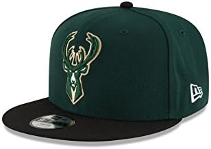 Бейзболна шапка на NBA Milwaukee Bucks Boys 9Fifty 2Tone възстановяване на предишното положение, Един размер, Тъмно зелен
