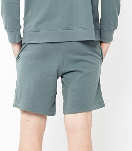 BEAUSE Мъжки Ежедневни Панталони От Памук Свободно Намаляване на Спортни Шорти с 2 Дълбоки джобове на съвсем малък по вътрешния шев 8 инча