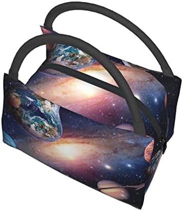 Чанта за обяд с принтом Evealyn Universe Planet - Обяд-Бокс Преносими богат на функции Термоизоляционная чанта, Подходяща
