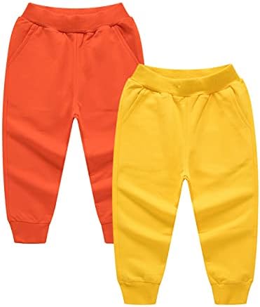 HAOLUKI/ Памучни Панталони за джогинг за малки Момчета, Трикотажни Ластични Панталони, Спортни Панталони За Малки Момичета, Управление