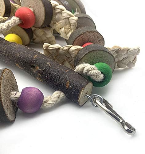 Играчки за дъвчене дървени птици EBaokuup-Конструктори, Разрывающие играчки за Папагали, Най-подходящи за Чинки, Вълнообразни