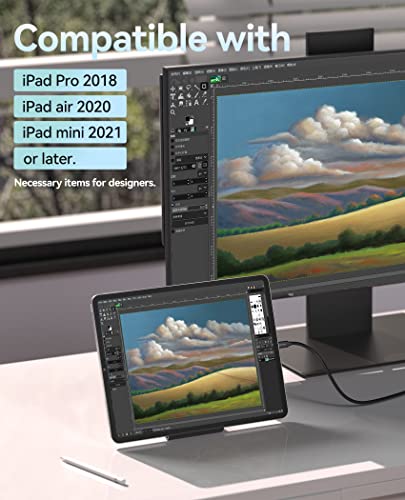 Кабел VENTION USB C-HDMI, [4K, високоскоростен] 3-крак USB кабел Type C-HDMI за домашния офис, Thunderbolt 3 е Съвместим с MacBook Pro / Air 2020, iPad Air 4, iPad Pro 2021, iMac, Galaxy S20, телевизор и други