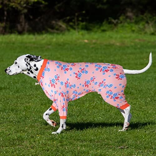 Пижами за големи кучета LovinPet, Послеоперационная Защитно Пижами За кучета, Гащеризон За кучета с 4 Штанинами, Лек