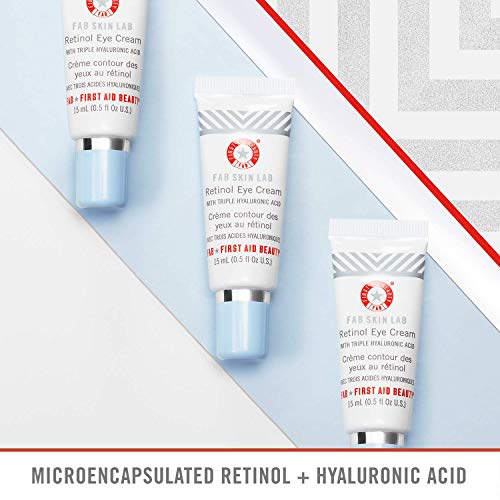 Ретиноловый крем за очи First Aid Beauty FAB Skin Lab с Тройно хиалуронова киселина – 0,5 грама.