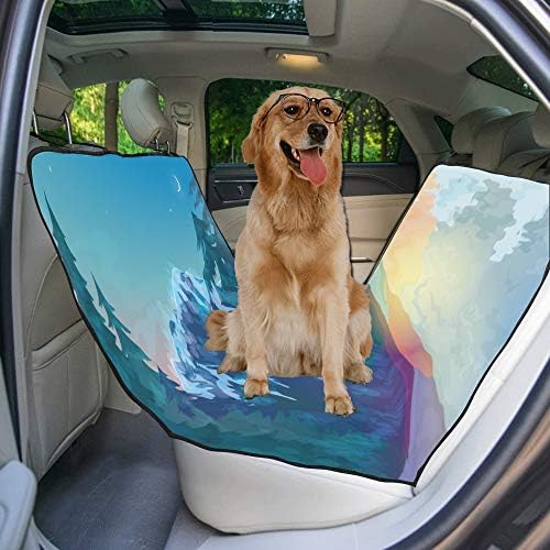 Калъф за седалка кучета ENEVOTX, Изработени по Поръчка в стил дизайн езера и планини, Покривала за автомобилни седалки