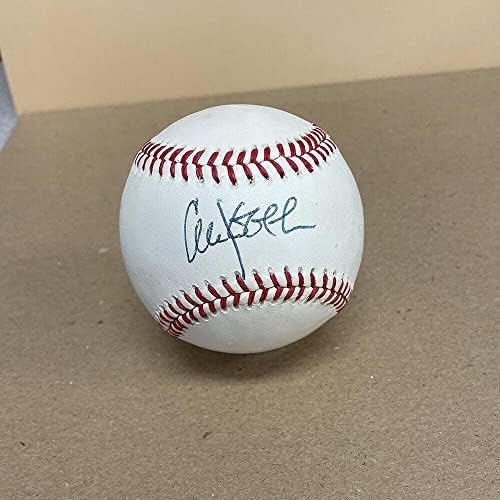 Чък Кноблауч подписа бейзболен топката OAL Auto с Голограммой B & E Близнаци йорк Янкис - Бейзболни топки с автографи