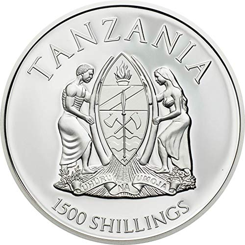 2020 DE Рядка монета на Дивата природа PowerCoin Американска Мечка Гризли 2 Грама Сребърна Монета От 1500 Шилинга Танзания