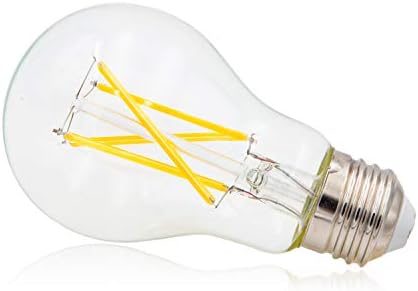 Maxxima Clear A19 Led лампа с нажежаема жичка 800 Лумена С регулируема яркост В стил Едисон 60 W Еквивалент на 2700 Към