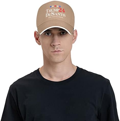 GHBC Тръмп Desantis 2024 бейзболна шапка За Възрастни, Дамски Шапка за Татко, Регулируем Мъжка бейзболна шапка