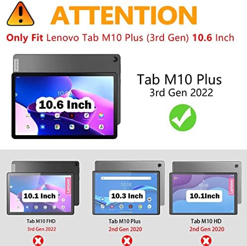 Калъф за носене-мрежа за Lenovo Tab M10 Plus (3-то поколение) 10,6 2022, вертикален калъф с функция за автоматично събуждане