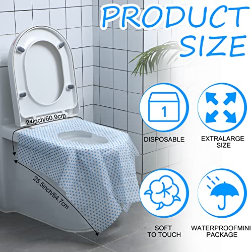 100 Бр Еднократни Покривала за седалките на тоалетната чиния за Еднократна употреба на Много Големи Седалките на гърне