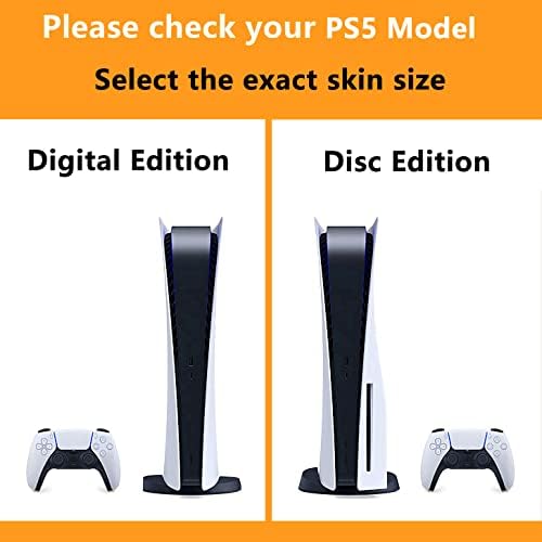 Скинове за PS5 Версия обвивки на диска Аксесоари за конзола и контролер, Обвивка на корицата, Vinyl Стикер, Съвместима с версията на кожи за Playstation 5 PS5 на твърдия диск - М?