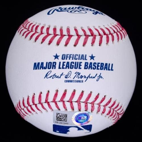 МЕНТА Аарон Джадж Подписан Сертификат OML Baseball HR Champ йорк Янкис MLB - Бейзболни топки с автографи