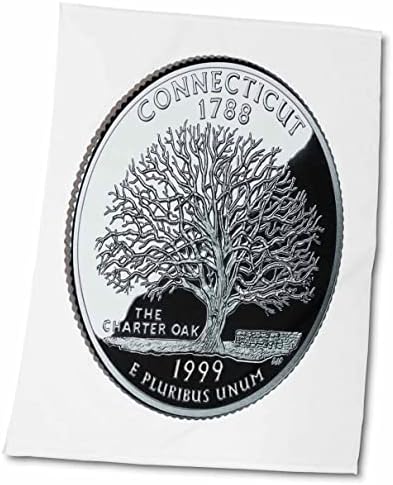 Монети на САЩ 3dRose Florene Special Edition - Сбирка Четвертаковые чаршафи от Кънектикът (twl-56898-1)